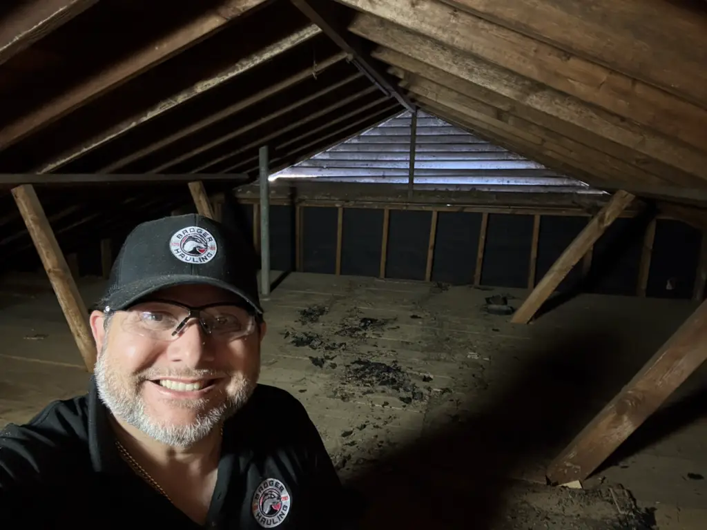 Badger Hauling Junk Removal In Attic